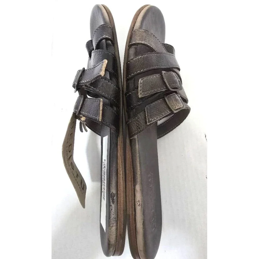Bed Stu Hilda Leather Sandals Dark Brown Women's Size 10 New $ 149